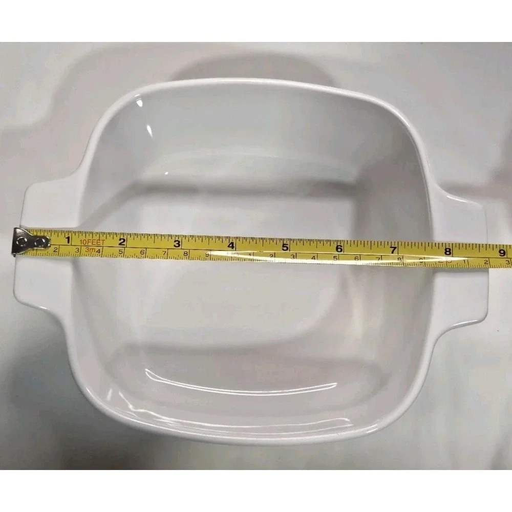 CorningWare Spice O Life Casserole Dish A-7-C White Pyroceramic with Glass Lid